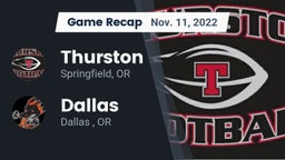 Recap: Thurston  vs. Dallas  2022