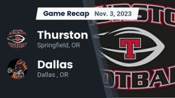 Recap: Thurston  vs. Dallas  2023