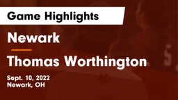 Newark  vs Thomas Worthington  Game Highlights - Sept. 10, 2022