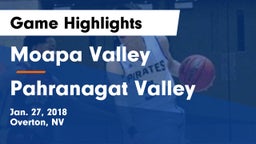 Moapa Valley  vs Pahranagat Valley  Game Highlights - Jan. 27, 2018