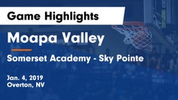 Moapa Valley  vs Somerset Academy - Sky Pointe Game Highlights - Jan. 4, 2019