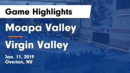 Moapa Valley  vs ****** Valley  Game Highlights - Jan. 11, 2019
