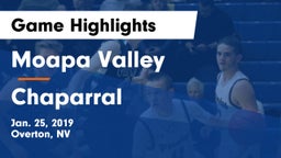 Moapa Valley  vs Chaparral  Game Highlights - Jan. 25, 2019