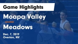Moapa Valley  vs Meadows  Game Highlights - Dec. 7, 2019