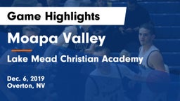 Moapa Valley  vs Lake Mead Christian Academy  Game Highlights - Dec. 6, 2019