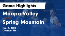 Moapa Valley  vs Spring Mountain Game Highlights - Jan. 4, 2020