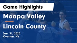 Moapa Valley  vs Lincoln County  Game Highlights - Jan. 31, 2020