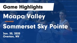 Moapa Valley  vs Sommerset Sky Pointe Game Highlights - Jan. 30, 2020