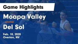 Moapa Valley  vs Del Sol  Game Highlights - Feb. 18, 2020