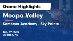 Moapa Valley  vs Somerset Academy - Sky Pointe Game Highlights - Jan. 19, 2022