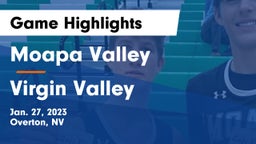 Moapa Valley  vs ****** Valley  Game Highlights - Jan. 27, 2023