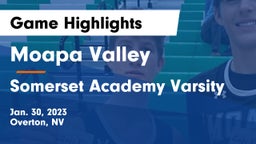 Moapa Valley  vs Somerset Academy Varsity Game Highlights - Jan. 30, 2023