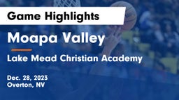 Moapa Valley  vs Lake Mead Christian Academy  Game Highlights - Dec. 28, 2023