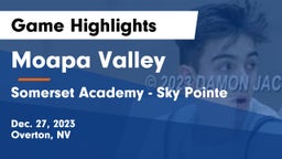 Moapa Valley  vs Somerset Academy - Sky Pointe Game Highlights - Dec. 27, 2023