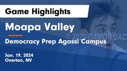 Moapa Valley  vs  Democracy Prep Agassi Campus Game Highlights - Jan. 19, 2024