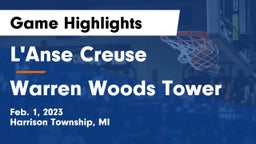 L'Anse Creuse  vs Warren Woods Tower  Game Highlights - Feb. 1, 2023