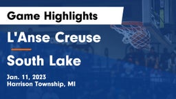 L'Anse Creuse  vs South Lake Game Highlights - Jan. 11, 2023