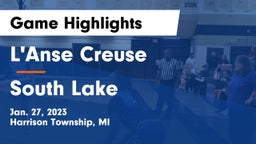 L'Anse Creuse  vs South Lake Game Highlights - Jan. 27, 2023