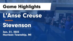 L'Anse Creuse  vs Stevenson  Game Highlights - Jan. 31, 2023
