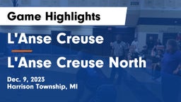 L'Anse Creuse  vs L'Anse Creuse North  Game Highlights - Dec. 9, 2023