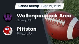 Recap: Wallenpaupack Area  vs. Pittston  2019