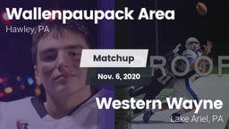 Matchup: Wallenpaupack Area vs. Western Wayne  2020