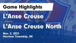 L'Anse Creuse  vs L'Anse Creuse North  Game Highlights - Nov. 3, 2022