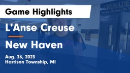 L'Anse Creuse  vs New Haven  Game Highlights - Aug. 26, 2023