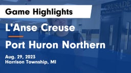 L'Anse Creuse  vs Port Huron Northern  Game Highlights - Aug. 29, 2023