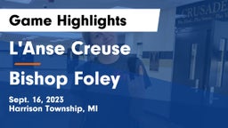L'Anse Creuse  vs Bishop Foley  Game Highlights - Sept. 16, 2023