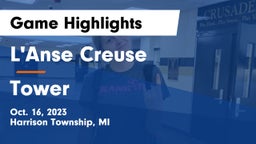 L'Anse Creuse  vs Tower Game Highlights - Oct. 16, 2023