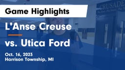 L'Anse Creuse  vs vs. Utica Ford Game Highlights - Oct. 16, 2023
