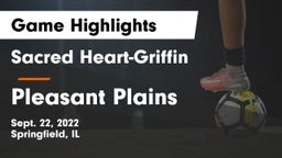 Sacred Heart-Griffin  vs Pleasant Plains  Game Highlights - Sept. 22, 2022