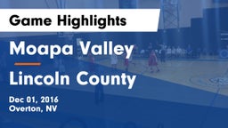 Moapa Valley  vs Lincoln County Game Highlights - Dec 01, 2016