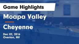 Moapa Valley  vs Cheyenne Game Highlights - Dec 02, 2016