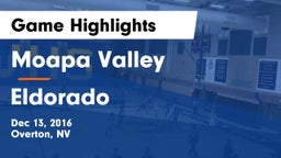 Moapa Valley  vs Eldorado Game Highlights - Dec 13, 2016