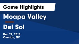 Moapa Valley  vs Del Sol  Game Highlights - Dec 29, 2016