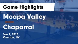 Moapa Valley  vs Chaparral  Game Highlights - Jan 4, 2017