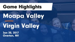 Moapa Valley  vs ****** Valley  Game Highlights - Jan 20, 2017