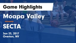 Moapa Valley  vs SECTA Game Highlights - Jan 23, 2017