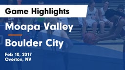 Moapa Valley  vs Boulder City Game Highlights - Feb 10, 2017