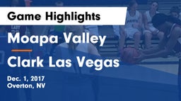 Moapa Valley  vs Clark Las Vegas Game Highlights - Dec. 1, 2017