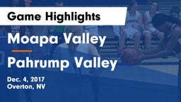 Moapa Valley  vs Pahrump Valley  Game Highlights - Dec. 4, 2017