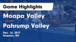 Moapa Valley  vs Pahrump Valley  Game Highlights - Dec. 16, 2017