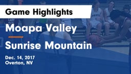 Moapa Valley  vs Sunrise Mountain  Game Highlights - Dec. 14, 2017
