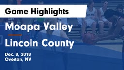 Moapa Valley  vs Lincoln County  Game Highlights - Dec. 8, 2018