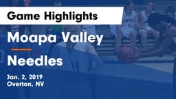 Moapa Valley  vs Needles  Game Highlights - Jan. 2, 2019