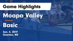 Moapa Valley  vs Basic  Game Highlights - Jan. 4, 2019