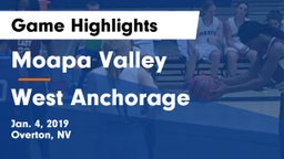 Moapa Valley  vs West Anchorage  Game Highlights - Jan. 4, 2019