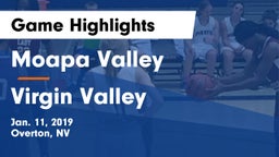 Moapa Valley  vs ****** Valley  Game Highlights - Jan. 11, 2019